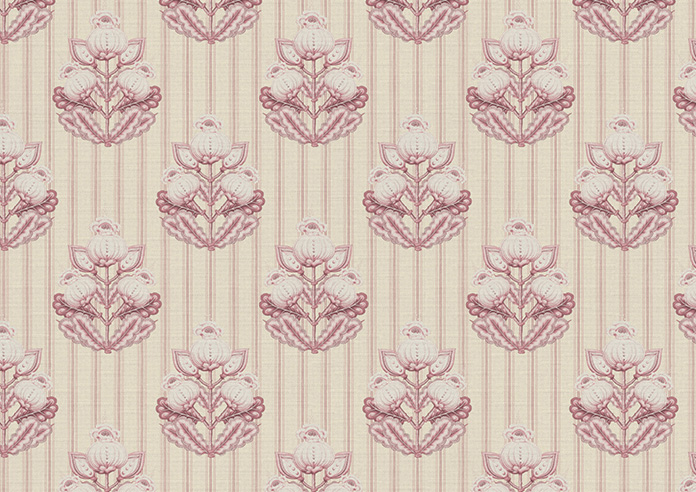 Midford, Mantels Stripe Rosies Pink - Roman Blind - Image 7